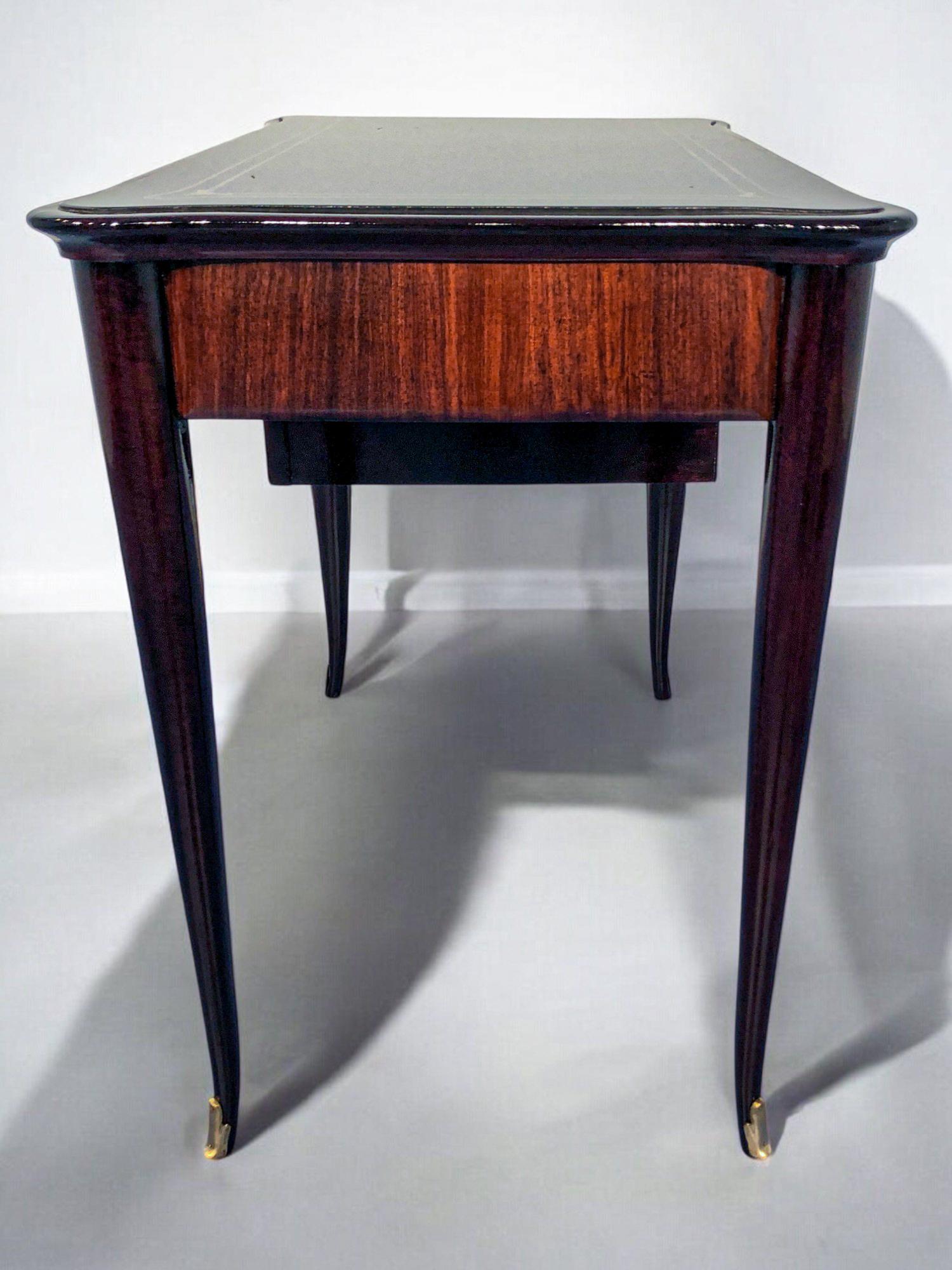 Italian Mid-Century Modern Small Desk and Chair Attributed to Paolo Buffa, 1950s For Sale 3