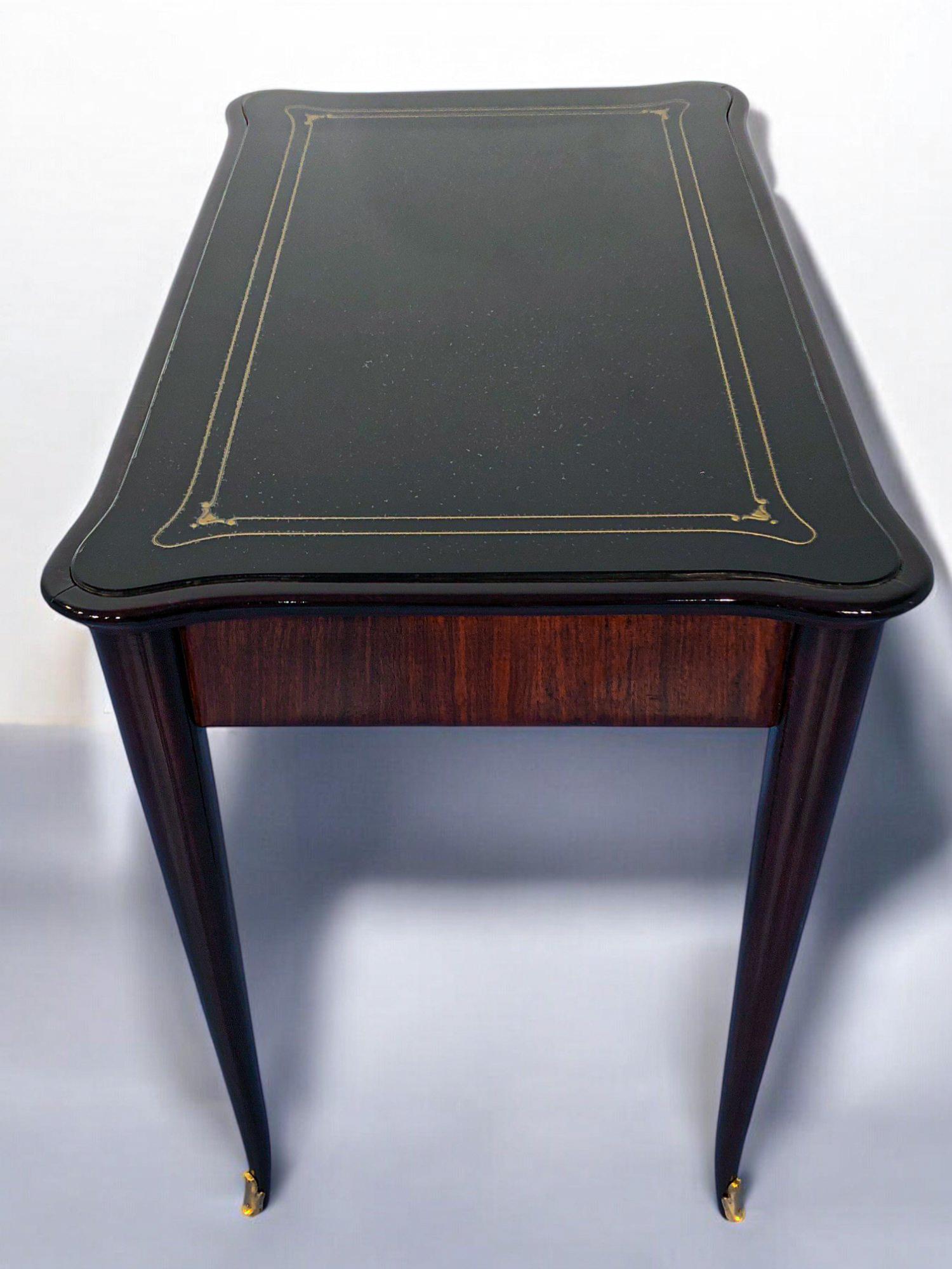 Italian Mid-Century Modern Small Desk and Chair Attributed to Paolo Buffa, 1950s For Sale 4