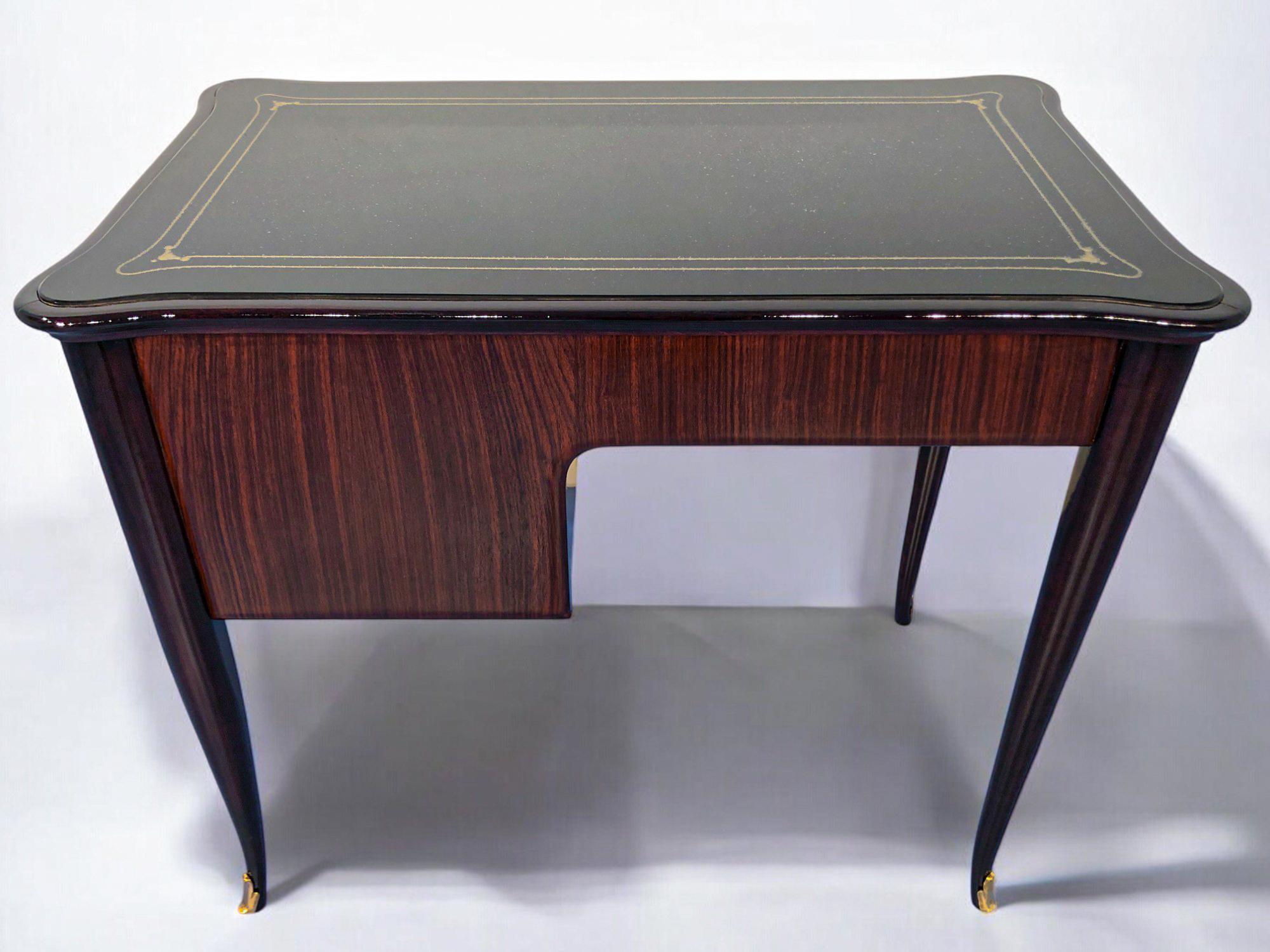 Italian Mid-Century Modern Small Desk and Chair Attributed to Paolo Buffa, 1950s For Sale 5