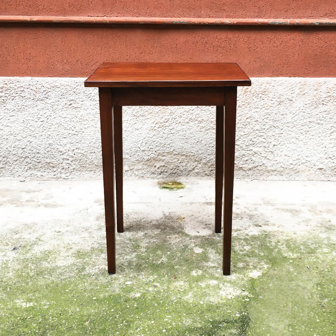 Italian Mid-Century Modern Small Wood Table with Rectangular Top, 1950s 1