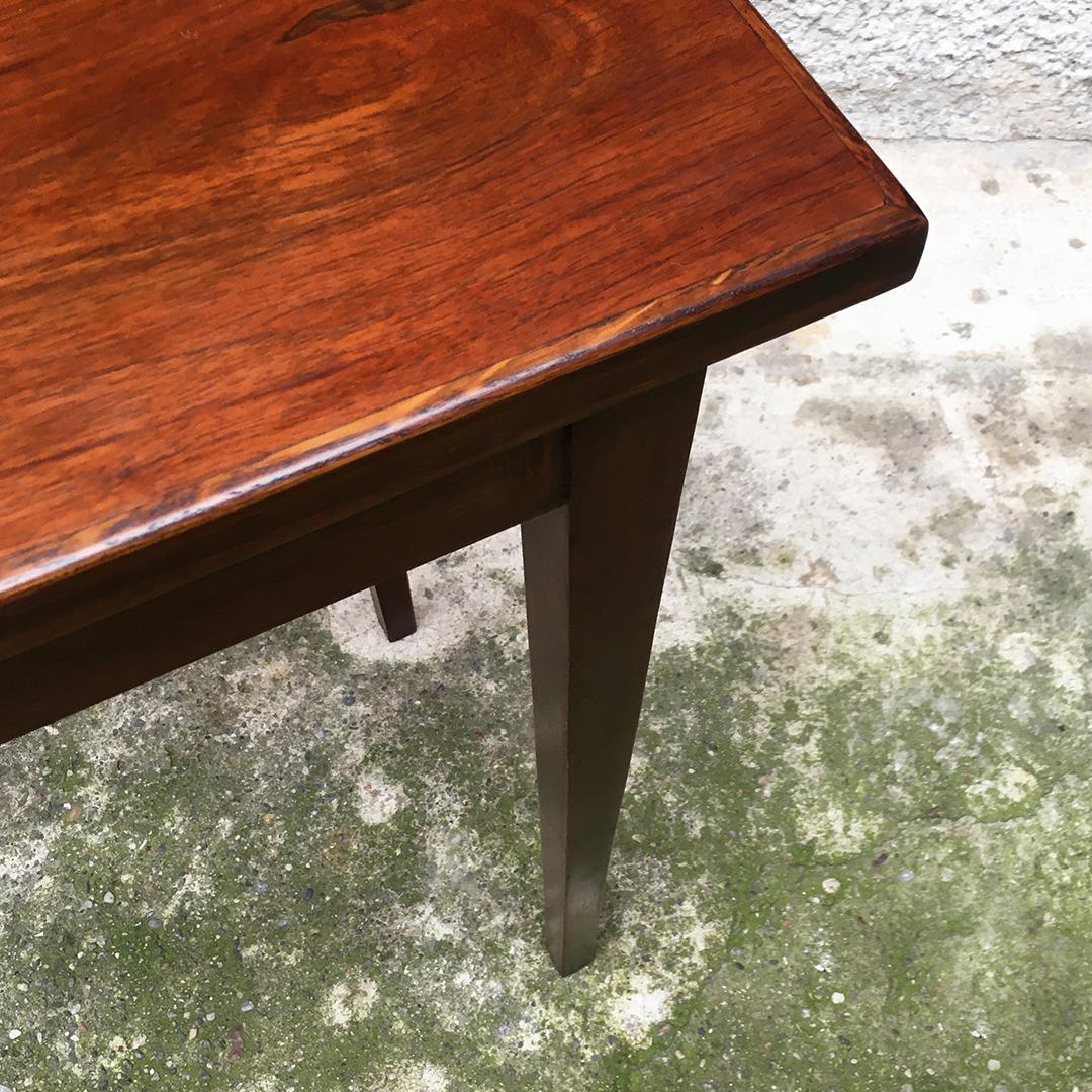 Italian Mid-Century Modern Small Wood Table with Rectangular Top, 1950s 2