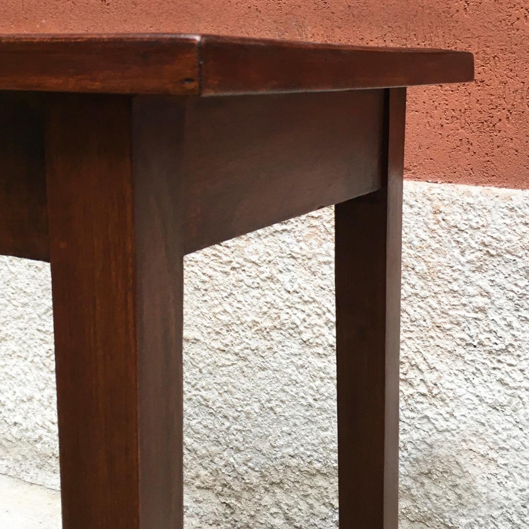 Italian Mid-Century Modern Small Wood Table with Rectangular Top, 1950s 3