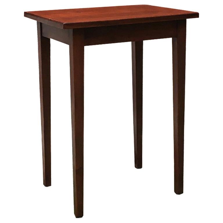 Italian Mid-Century Modern Small Wood Table with Rectangular Top, 1950s