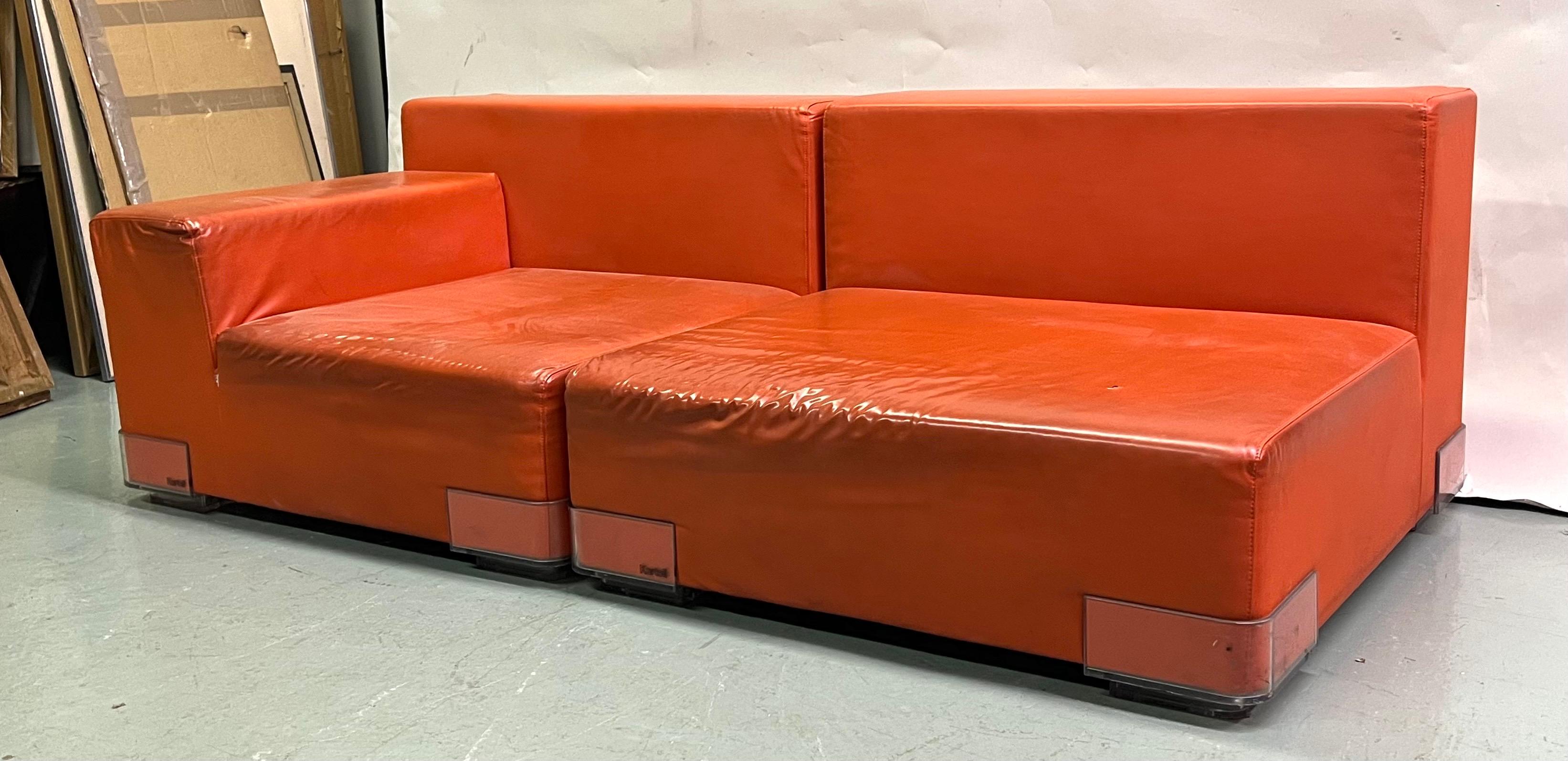 Plastic Italian Mid-Century Modern Sofa by Piero Lissoni, circa 1970  For Sale
