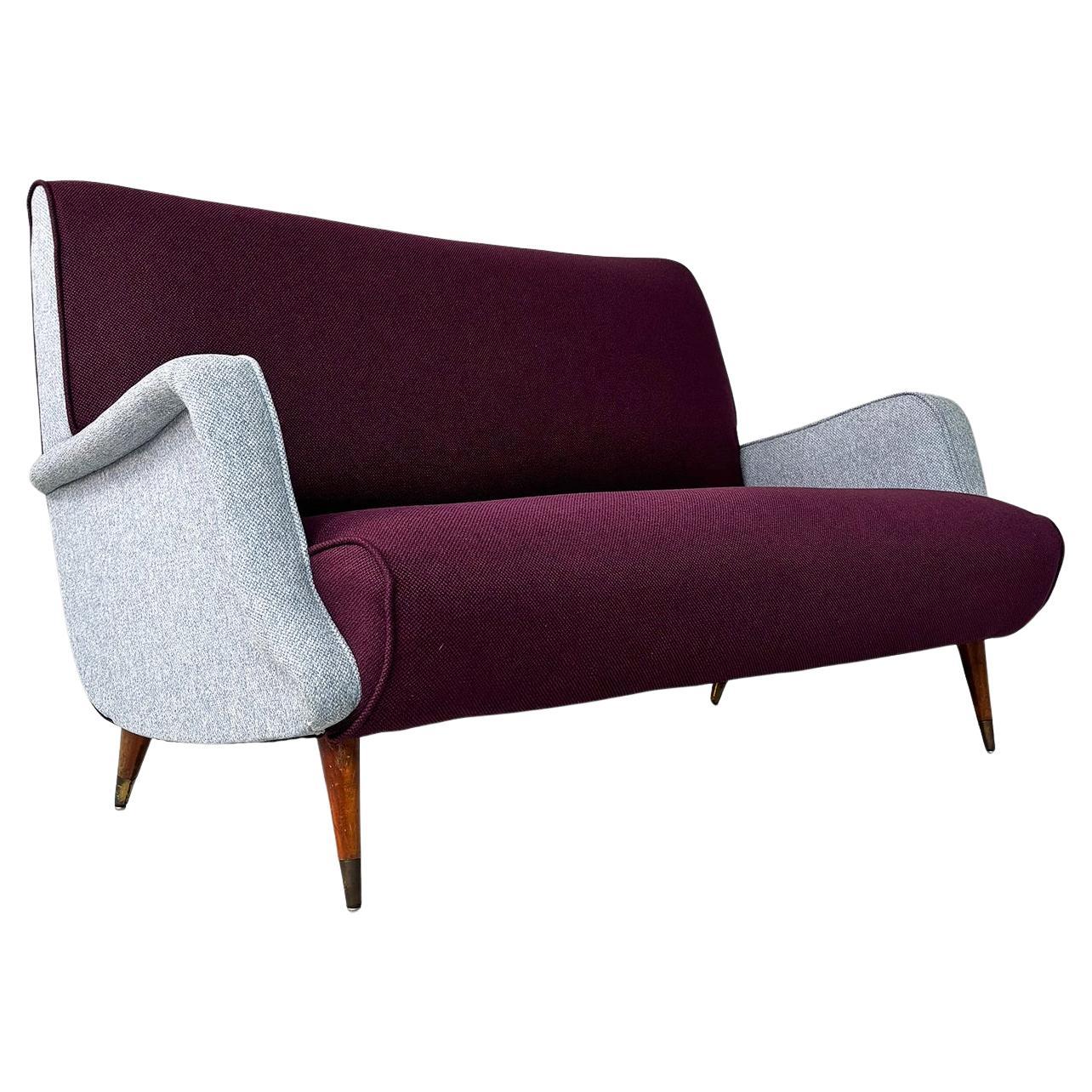 Italian mid-century modern sofa mod. 801 by Carlo De Carli for Cassina, 1950s For Sale