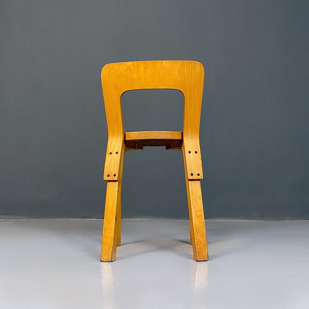 Mid-Century Modern Solid Wood Chair by Alvar Aalto for Artek, 1960s 5