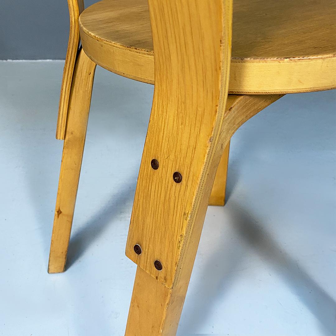 Mid-Century Modern Solid Wood Chair by Alvar Aalto for Artek, 1960s In Good Condition In MIlano, IT