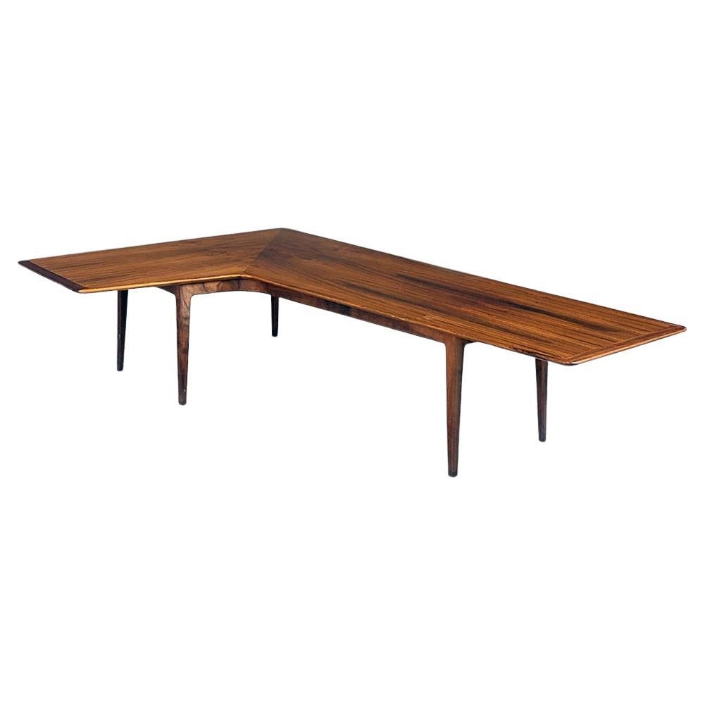 Boomerang Shape Coffee Table with Glass Top at 1stDibs boomerang