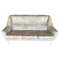 Italian Mid-Century Modern Space Age Designer Sofa In Style of Minotti
