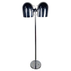 Italienne, Mid-Century Modern / Spaceage  Lampadaire chromé de Robert Sonneman