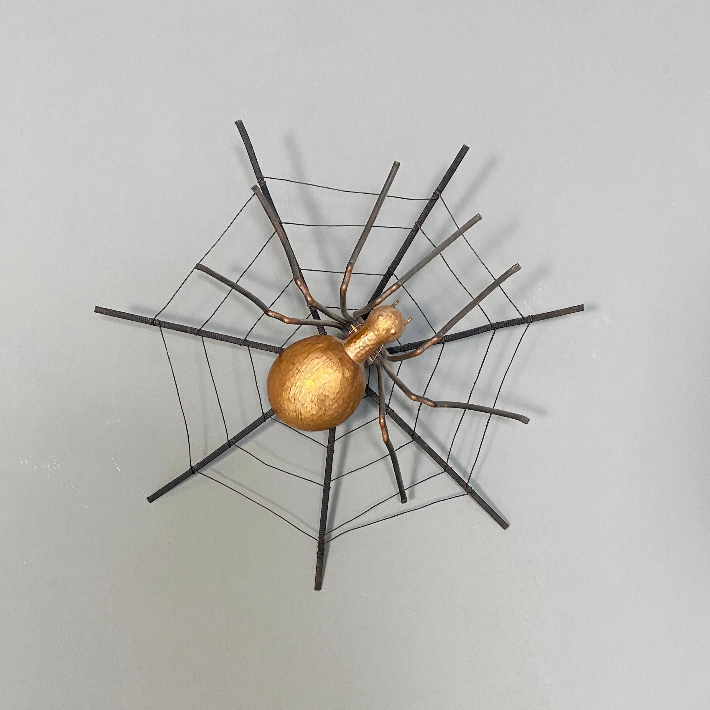 Italian Mid-Century Modern Spider-Shaped Wall Decoration, 1960s For Sale 1