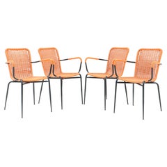 Italienische stapelbare italienische Mid-Century Modern-Sessel für den Außenbereich, 1960er Jahre