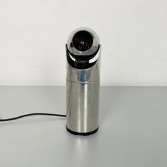 Lampada da tavolo italiana in acciaio di Angelo Lelii per Arredoluce del 1970