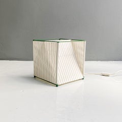 Italian Mid-Century Modern Striped Fabric Table Lamp by Ibis, 1980s