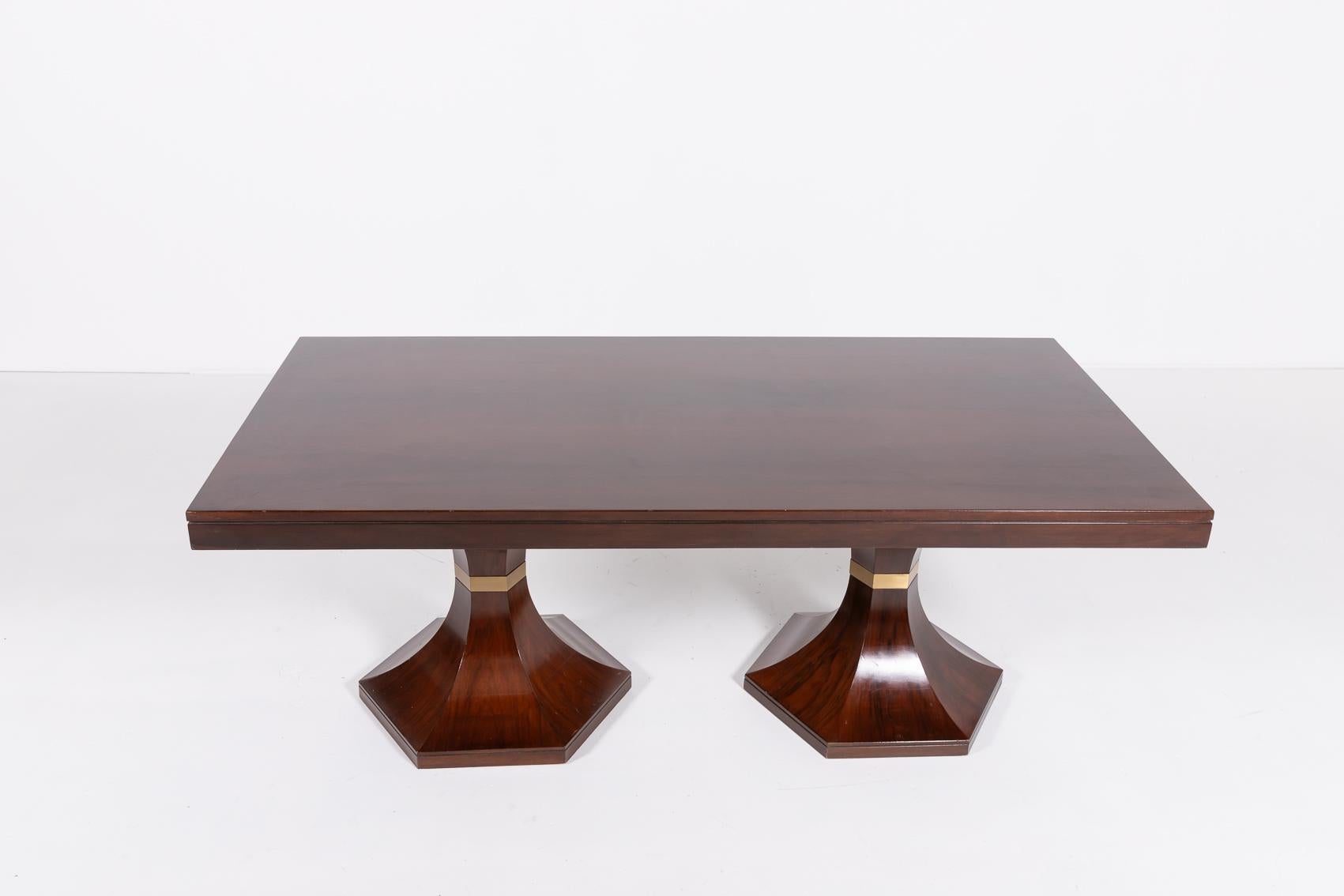 Walnut Italian Mid-Century Modern table by Carlo de Carli, 1960s For Sale