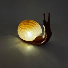 Lampada da tavolo italiana di metà secolo moderno Lumaca Marzio Cecchi Dimensione Fuoco 1960s