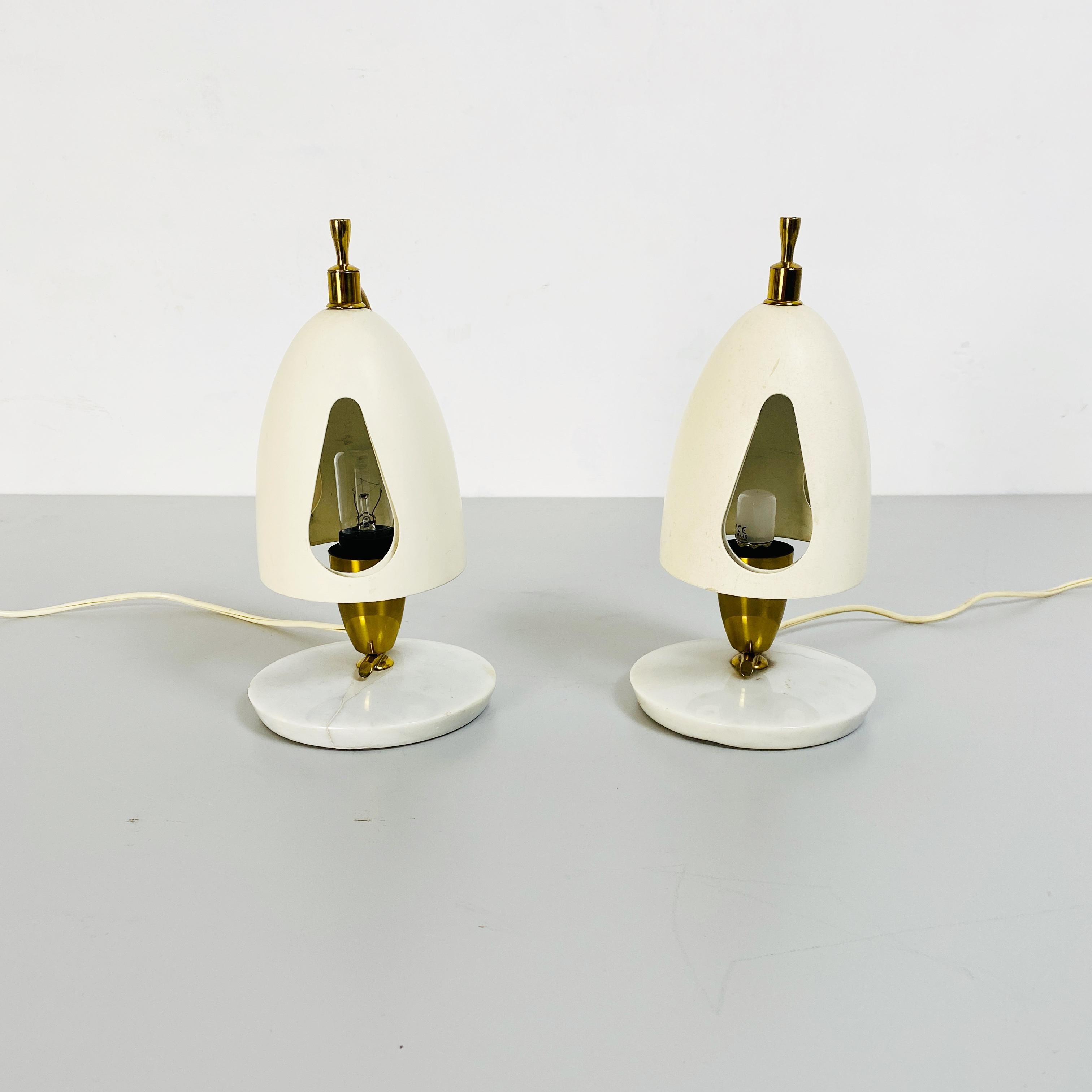 Metal Italian Mid-Century Table Lamps Mod. 12398 by Angelo Lelii for Arredoluce, 1952