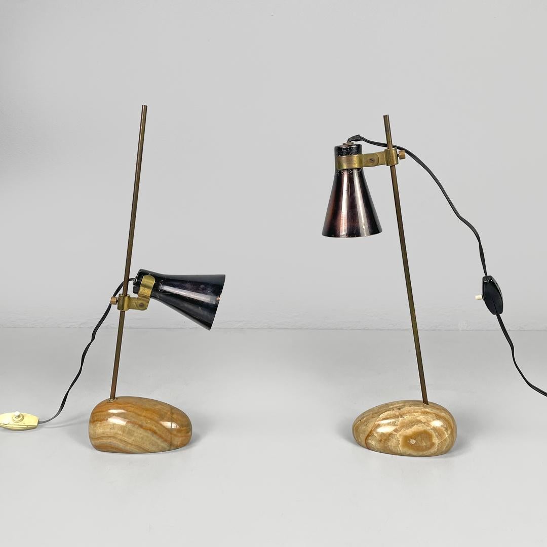 Lámparas de mesa modernas italianas de mediados de siglo LTA1 Sasso Caccia Dominioni Azucena Años 50 Moderno de mediados de siglo en venta