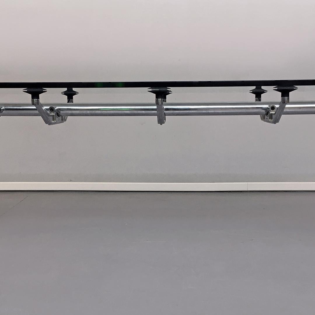 Metal Italian Mid-Century Modern Table Mod. Nomos by Norman Foster for Tecno, 1970s For Sale