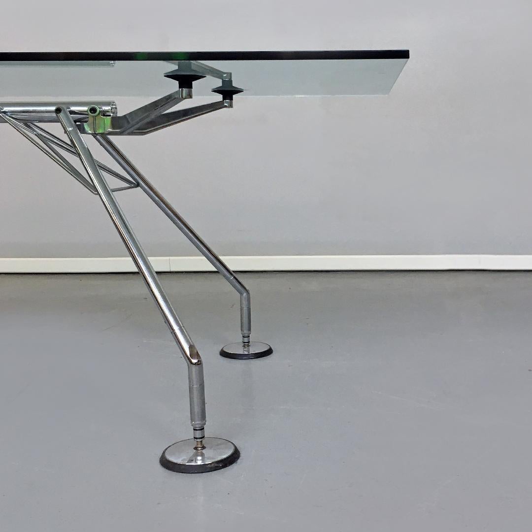 Italian Mid-Century Modern Table Mod. Nomos by Norman Foster for Tecno, 1970s For Sale 3