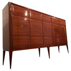 Aparador alto italiano de estilo «Mid-Century Modern», diseñado por Paolo Buffa, 1950