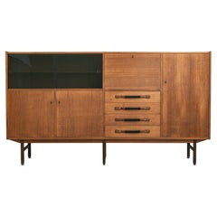 Italian Mid-Century Modern Teak Credenza Sideboard Ilmari Tapiovaara Cantu 1960