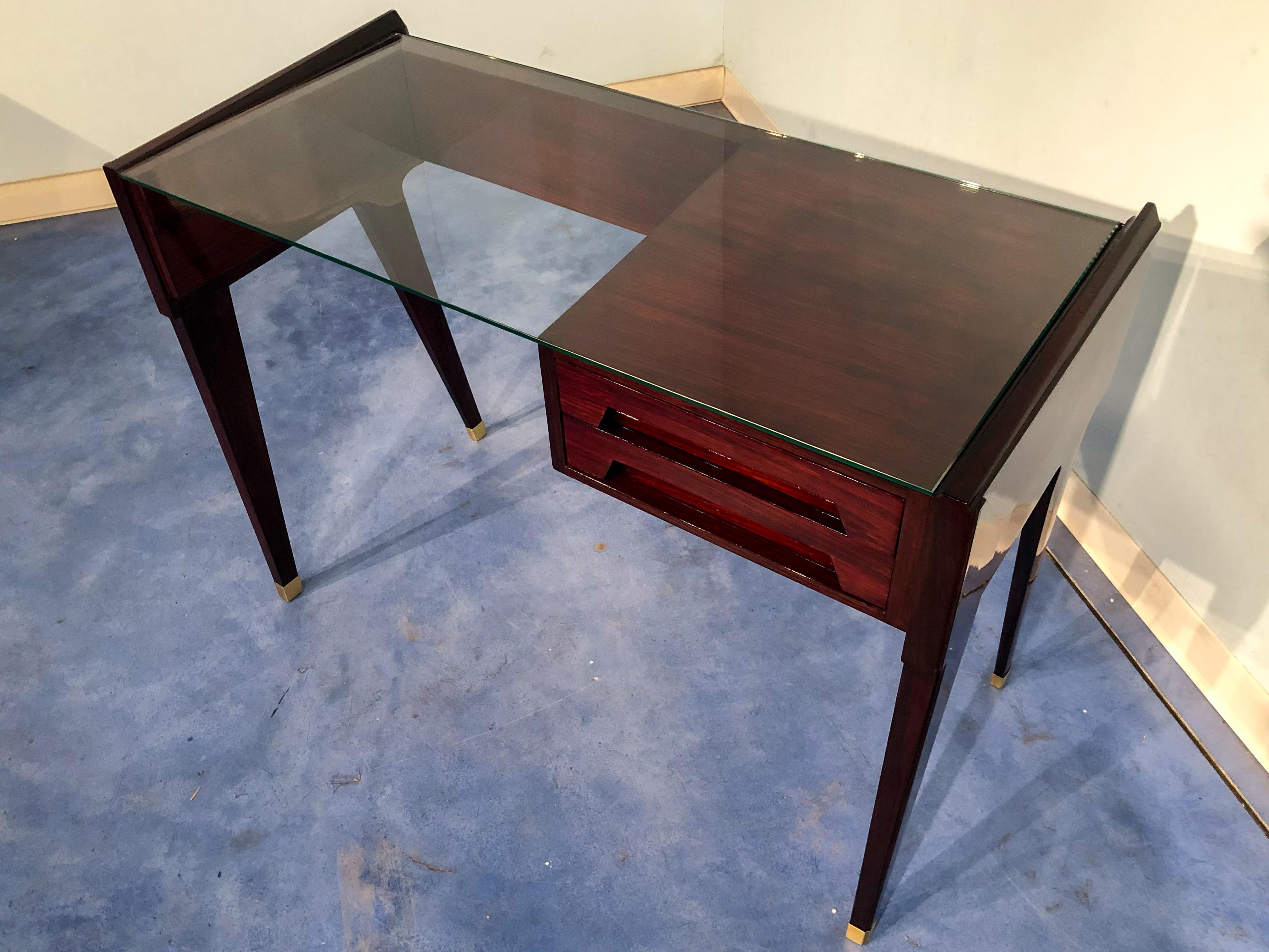 Stylish Italian Mid-Century Modern petite desk elegantly named 