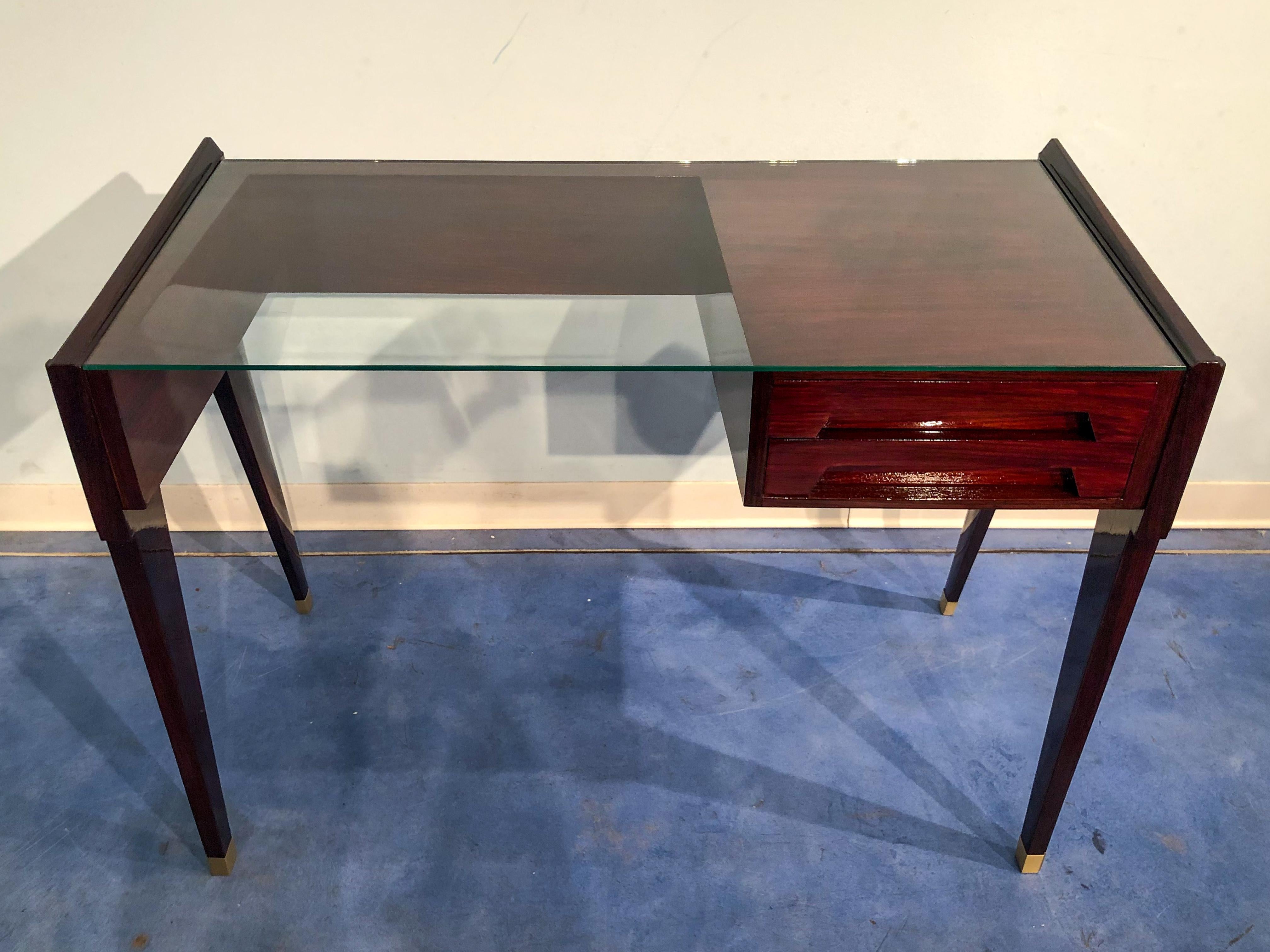 Italian Mid-Century Modern  Petite Desk Designed by Vittorio Dassi, 1950s For Sale 1