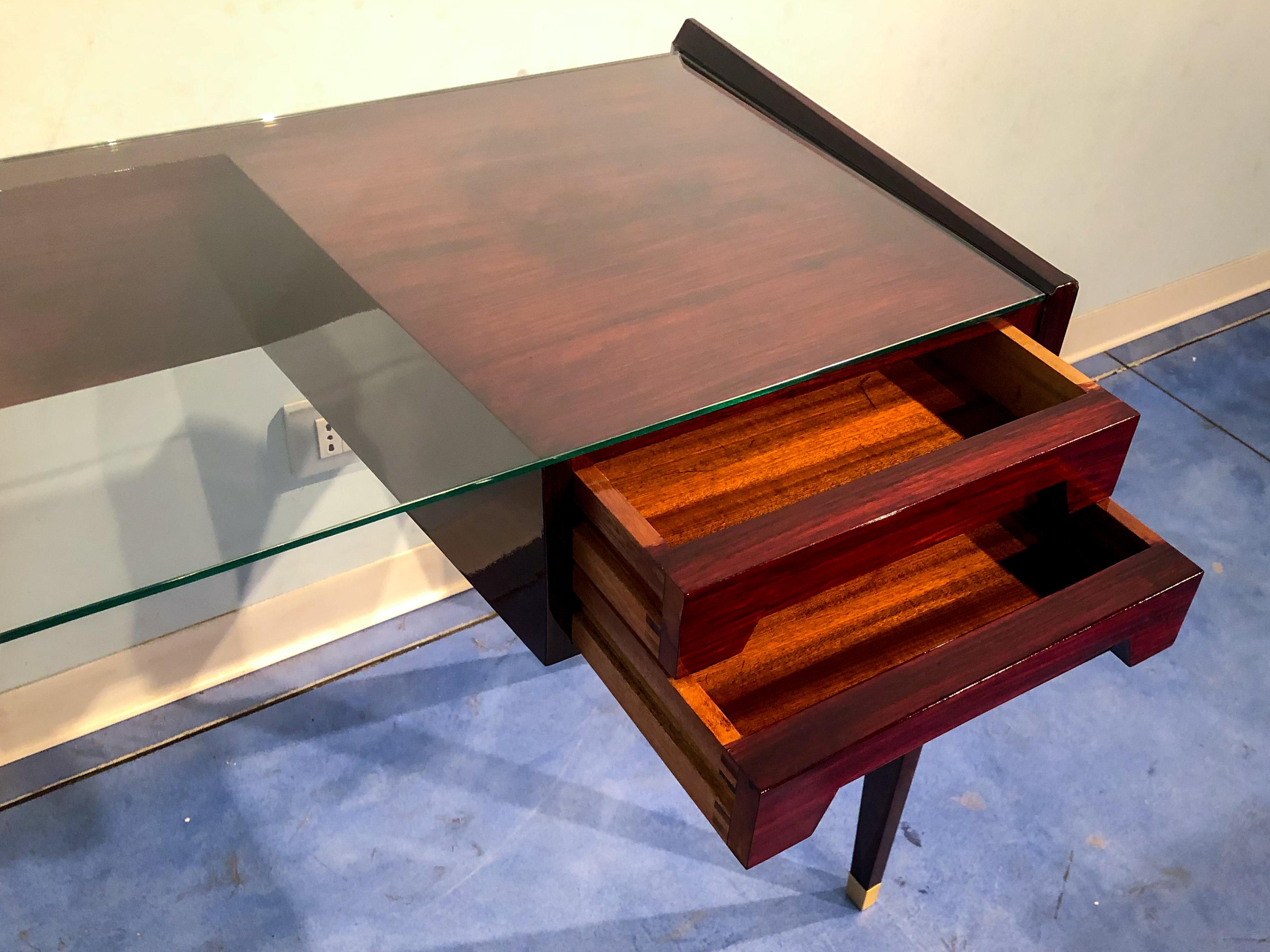 Italian Mid-Century Modern  Petite Desk Designed by Vittorio Dassi, 1950s For Sale 2