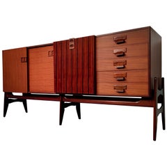 Italian Mid-Century Modern Teak Sideboard by Fratelli Proserpio, 1960s