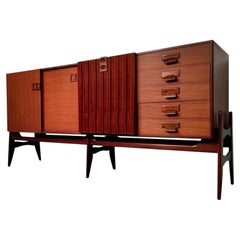 Italian Mid-Century Modern Teak Sideboard by Fratelli Proserpio, 1960s