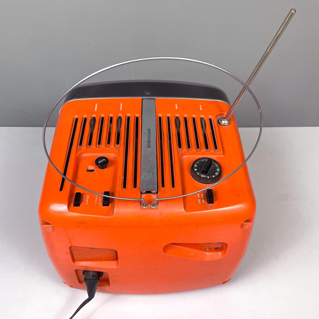 Metallo Italian mid-century modern television  Doney Zanuso Sapper by Brionvega, 1962