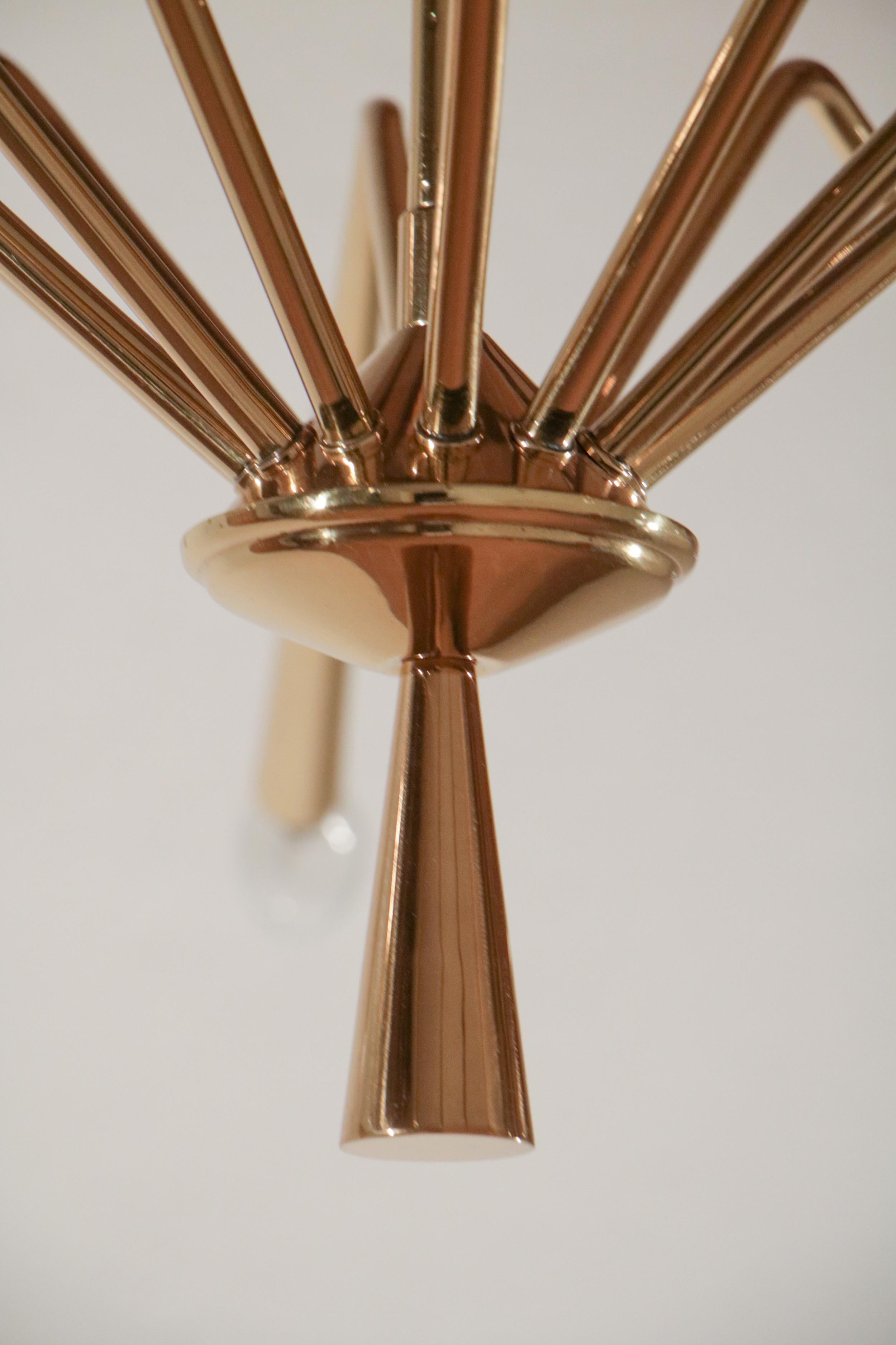 Italian Mid-Century Modern Torlasco Chandelier, Model 342, Lumi Milano, 1950s For Sale 5