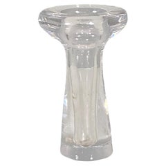 Italian Mid-Century Modern Transparent Glass Flower Vase, 1960s