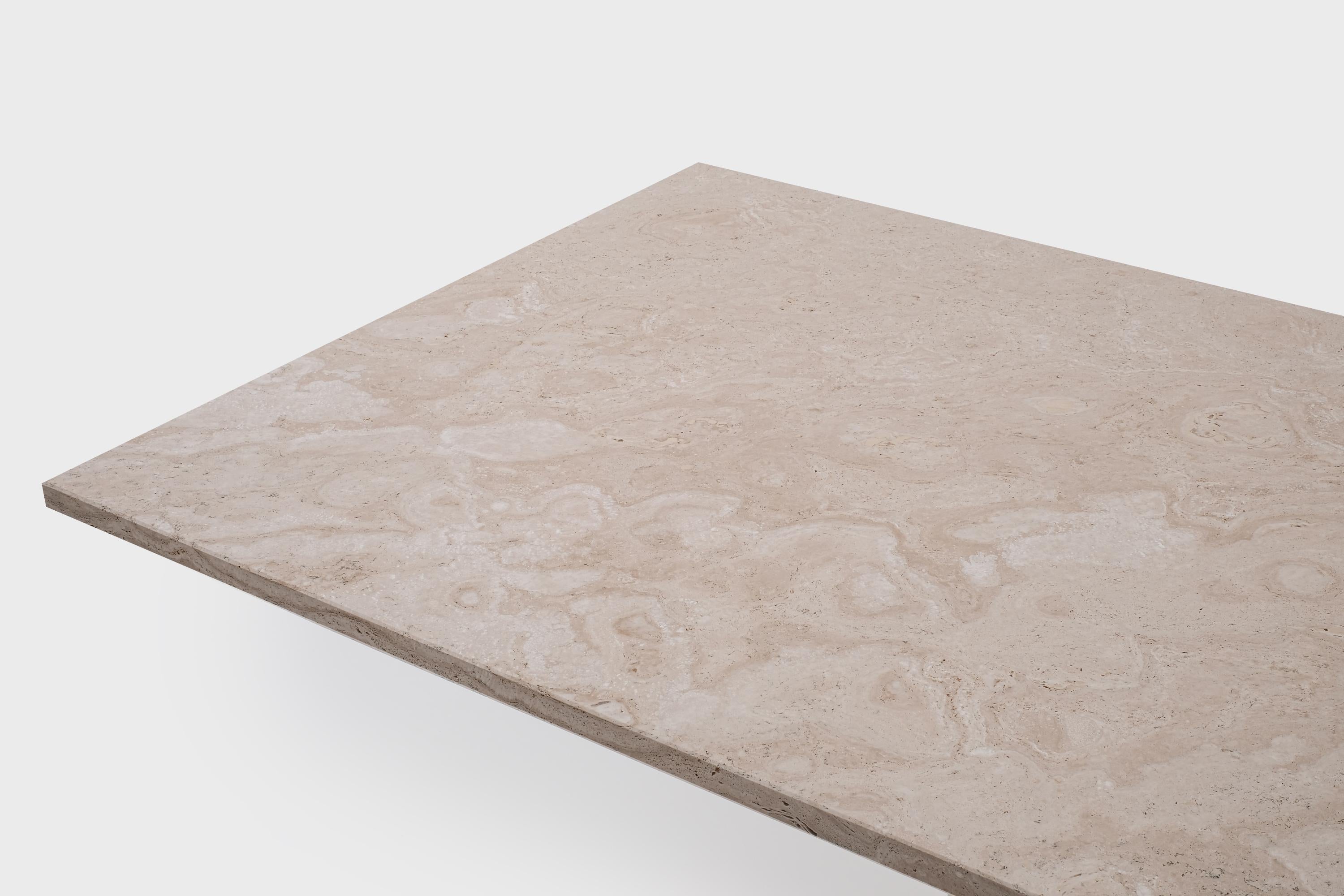tavertine dining table