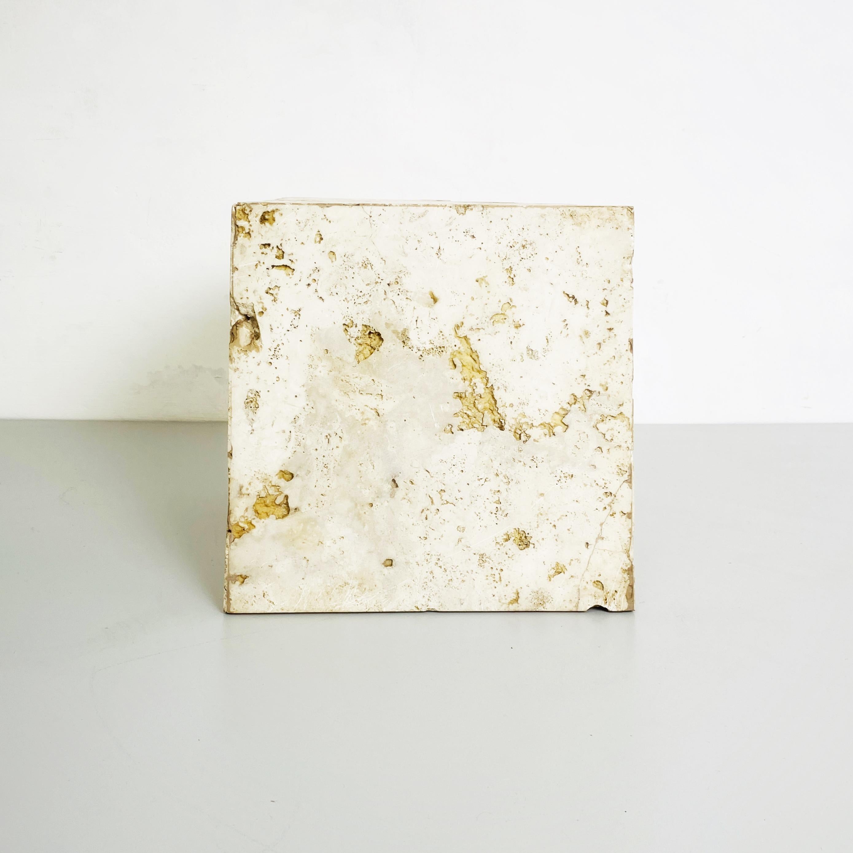Italian Mid-Century Modern Travertine Sculpture by Pacini, 2000s For Sale 4