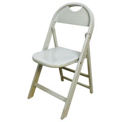 Italian Mid-Century Modern Tric Gray Folding Chair by A. Castiglioni, 1970s
