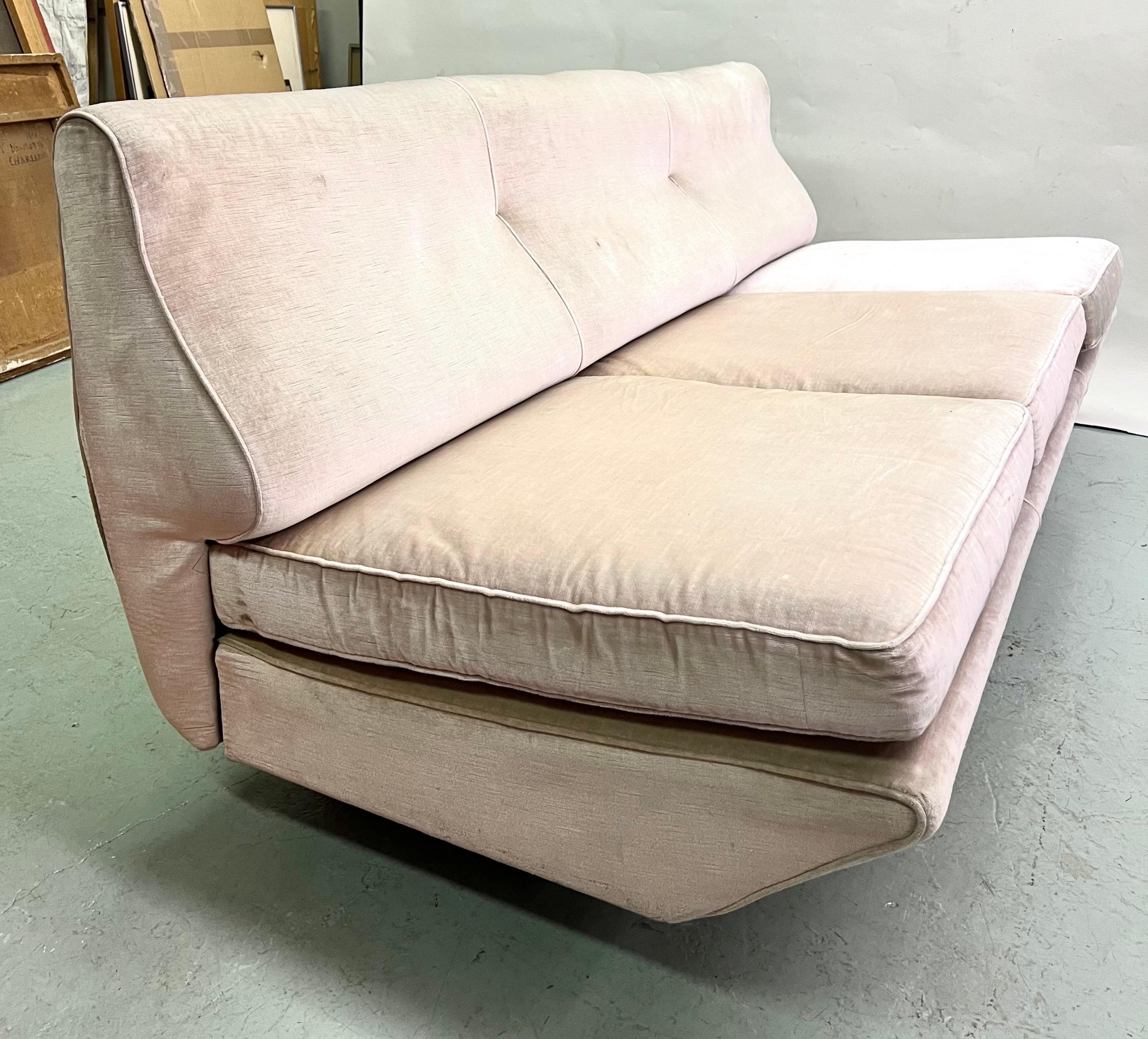 Italienisches Triennale-Sofa aus der Jahrhundertmitte von Marco Zanuso für Arflex, um 1951 (Handgefertigt) im Angebot