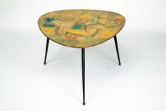 Italian Mid-Century Modern Tripod Coffee Table, 1950s