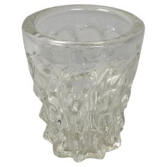 Italian mid-century modern vase in finely crafted glass, 1950s