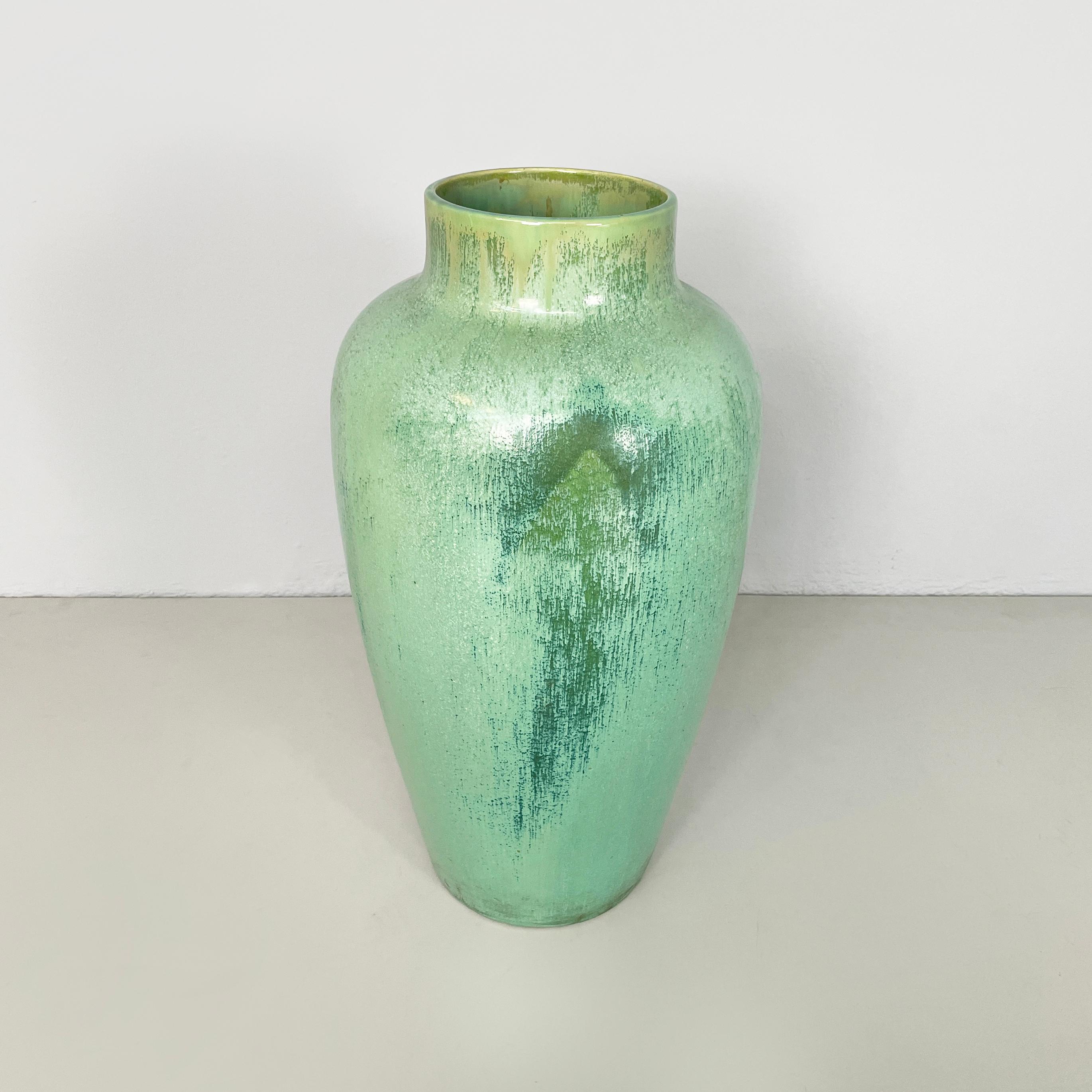 Italienische Vase aus glasierter Keramik aus der Mitte des Jahrhunderts von Guido Andlovitz, 1940er Jahre (Moderne der Mitte des Jahrhunderts) im Angebot