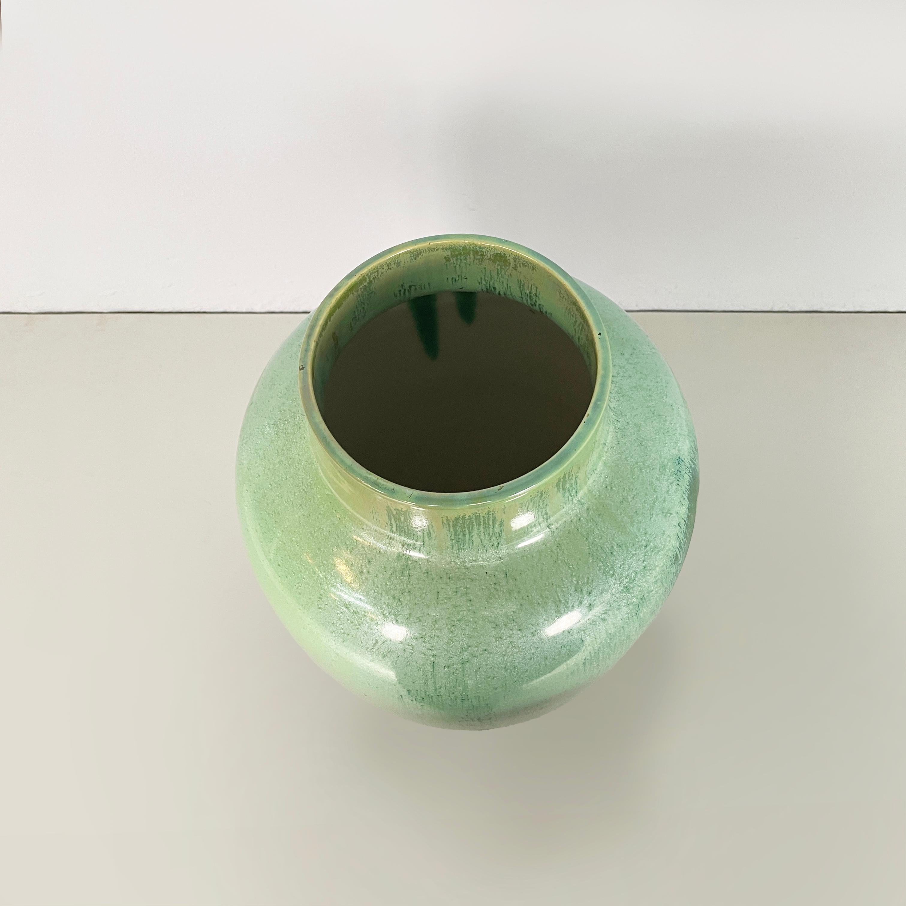 Italienische Vase aus glasierter Keramik aus der Mitte des Jahrhunderts von Guido Andlovitz, 1940er Jahre im Angebot 1