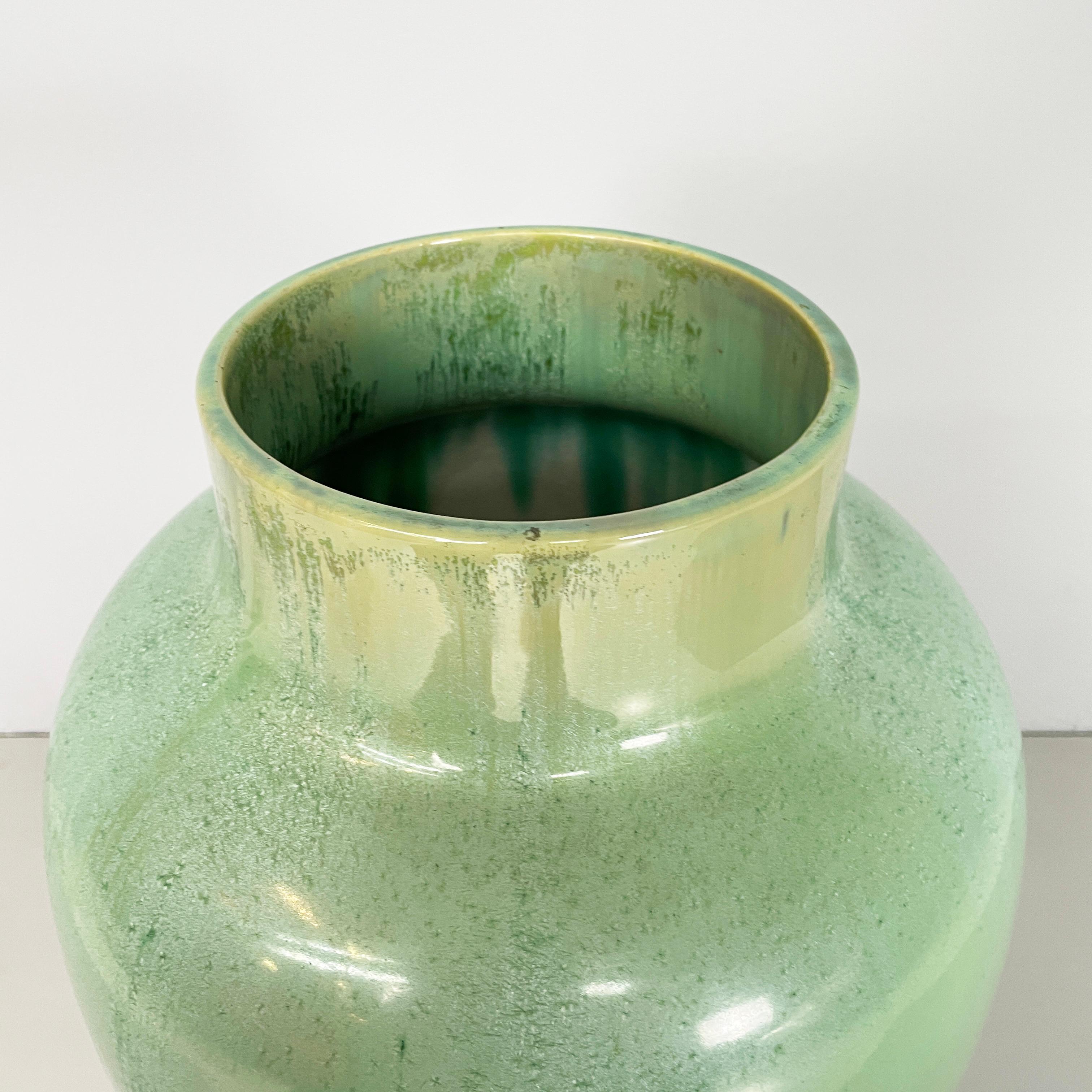 Italienische Vase aus glasierter Keramik aus der Mitte des Jahrhunderts von Guido Andlovitz, 1940er Jahre im Angebot 2