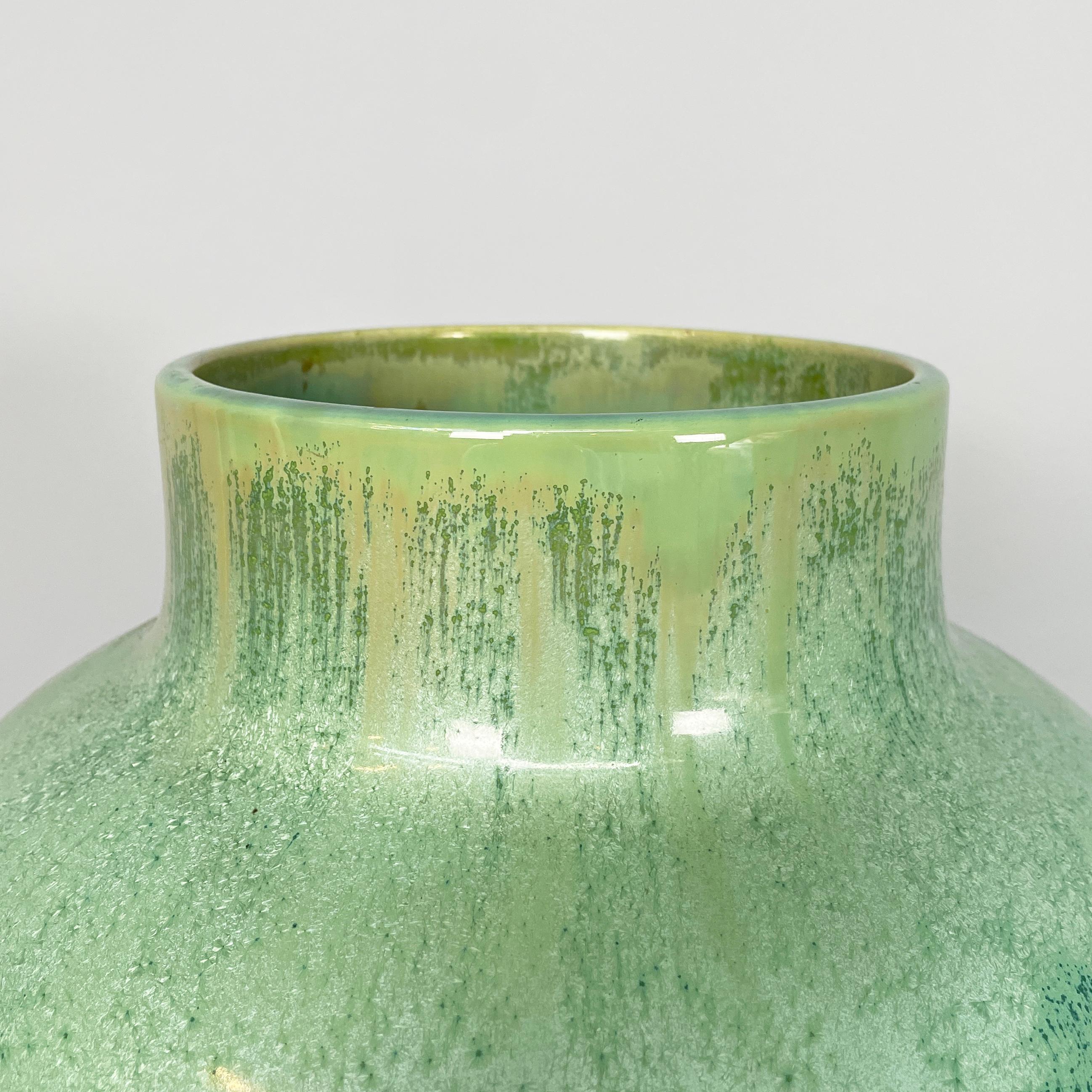 Italienische Vase aus glasierter Keramik aus der Mitte des Jahrhunderts von Guido Andlovitz, 1940er Jahre im Angebot 3