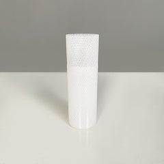 Italian Mid-Century Modern Vase in White and Transparent Murano Glass Vase, 1960