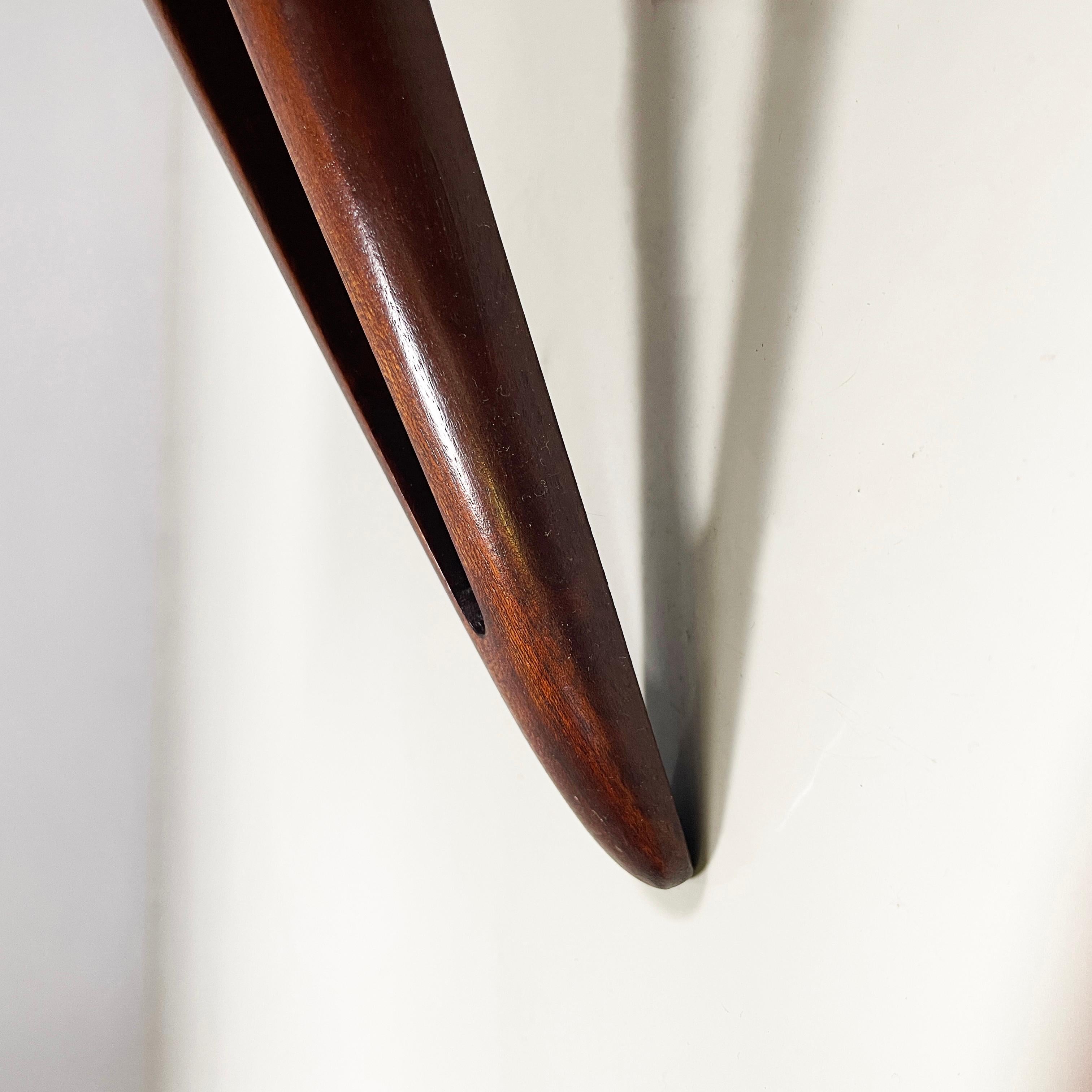 Italian mid-century modern Wall bedside tables with drawer in wood, 1950s 10