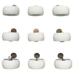 Italian mid-century modern wall lamps Omega by Magistretti for Artemide, 1970s