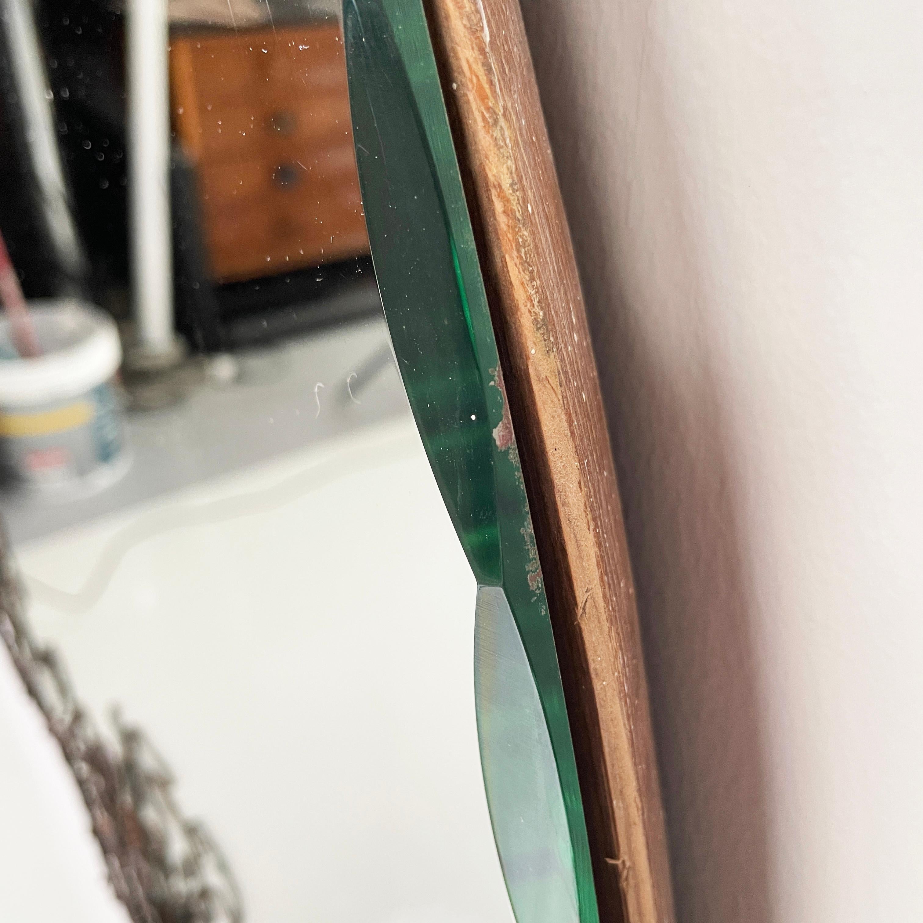 Espejo de pared italiano moderno de mediados de siglo con detalles de rizos de hierro, años 60 en venta 4