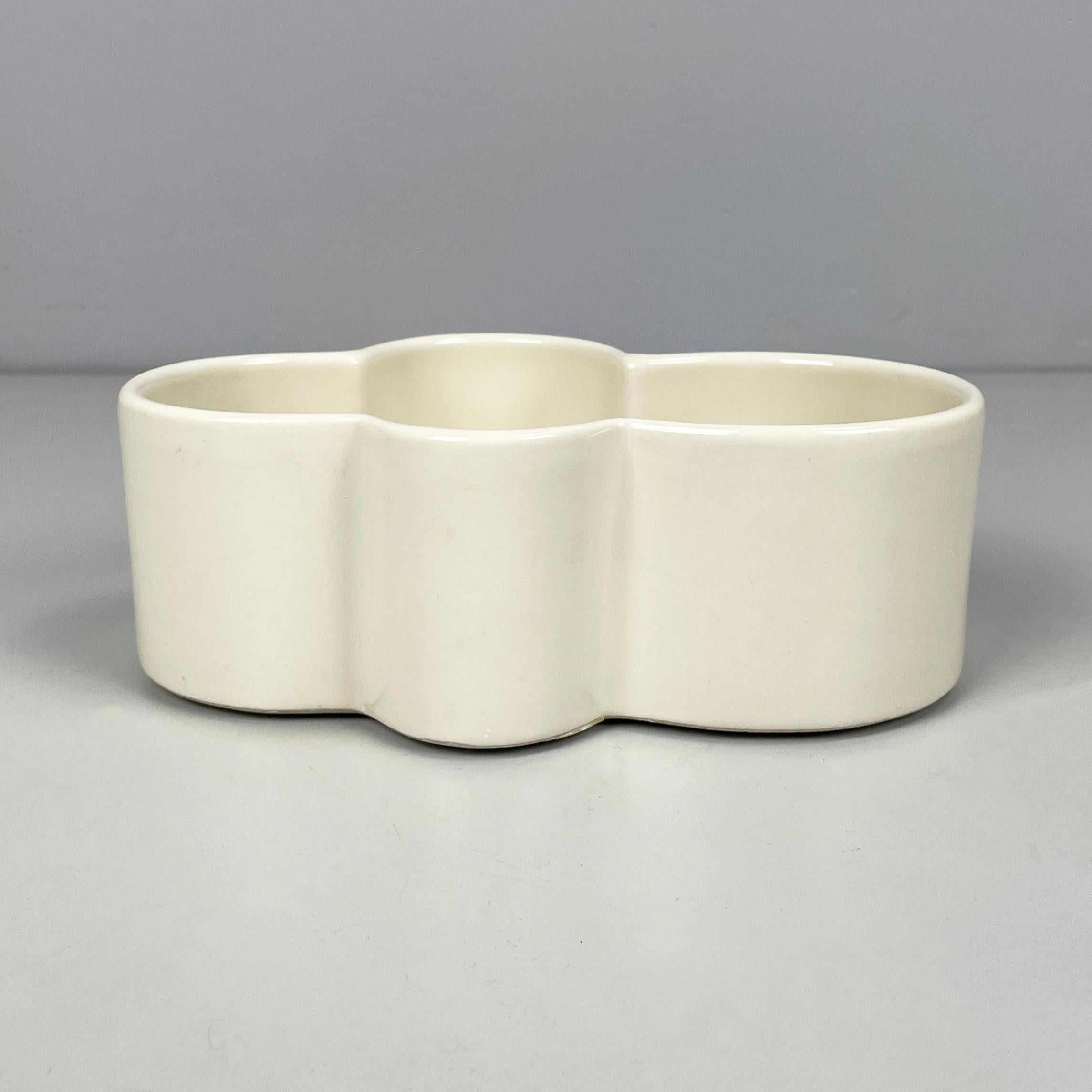 Fin du 20e siècle Bol blanc italien moderne du milieu du siècle par Mangiarotti Fratelli Brambilla 1970 en vente