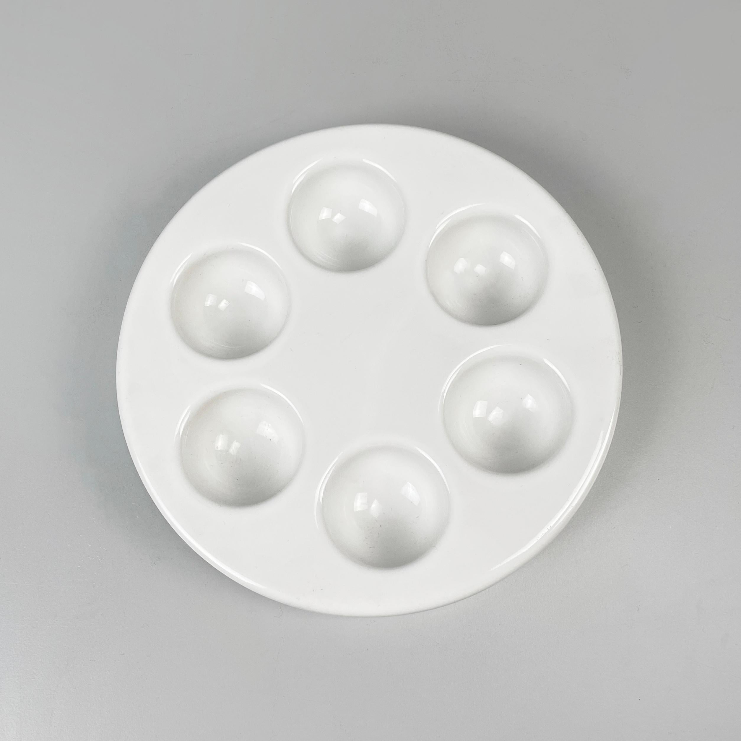Mid-Century moderno Portauovo bianco italiano di metà secolo moderno di Mangiarotti Fratelli Brambilla anni '70 in vendita